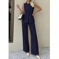 thumbnail image 3 of PRETTYGARDEN Women's 2 Piece Sets Summer Work Clothes Sleeveless Blazer Vest Pants Suits Spring Business Casual Outfits, 3 of 7