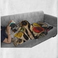 thumbnail image 6 of Spice Soft Flannel Fleece Throw Blanket, Colorful and Oriental Scenery with Flavorful Paprika Chili Pepper Curry Powder, Cozy Plush for Indoor and Outdoor Use, 50" x 60", Multicolor, by Ambesonne, 6 of 6