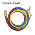 thumbnail image 3 of Refrigerant Refrigerant Charging Hose with Ball Valve Apply to R12 R22 R502 Refrigerant Air Conditioning Manifold Gauge 1/4'' Thread Hose Set Pack of 3, 3 of 7