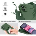 thumbnail image 3 of Liquid Silicone Case for iPhone 11, [Flat Edge Design] [Camera Protection] [Anti Fingerprint] 4 Layers Protect Scratch Proof Anti Drop Microfiber Phone Cover, 6.1", Green, 3 of 14