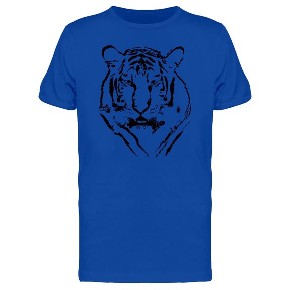Tiger Head Brush Silhouette Tee Men's -Image by Shutterstock