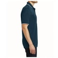 thumbnail image 4 of Yellow Rooster Mens Dry Zone UV Micro-Mesh Tipped Polo River Blue Navy/ White 4XL, 4 of 4