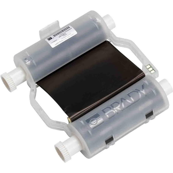 Brady Printer Ribbon, 4-21/64" W, 200 ft. L, Black B30-R6600