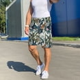 thumbnail image 7 of Kdxio Hawaiian Style Print Mens Sleep Shorts Bottoms Soft Comfy Pajama Wear Pants with Drawstring Pockets, 7 of 7