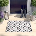 thumbnail image 2 of White Cow Cloud Pattern Flannel Non Slip Door Rugs,Washable Door Mats Indoor,Decorative Door Mats,Dirt-Resistant and Absorbent Doormat for Entrance,Bedroom,Kitchen,Bathroom,31.5x17in(80x43cm), 2 of 4