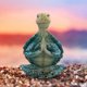 thumbnail image 4 of Meditating Figurine, Sea Turtle Statue, Yoga Sea Turtle Figurine Decor, Indoor Outdoor Garden Statue Turtle Figurine Blue & Green, 4 of 5