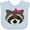 Blue, variant on Inktastic Raccoon Girl Animal Girls Baby Bib