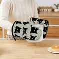 thumbnail image 6 of Black Cat Oven Mitts and Pot Holders Kitchen Cooking Gloves 2 Pcs Set Heat Resistant Pad for Baking BBQ Home Decor, 6 of 6