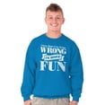 thumbnail image 5 of Funny Wrong is More Fun Attitude Joke Sweatshirt for Men or Women Brisco Brands 5X, 5 of 6