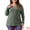 Green, variant on DARING DIVA Women's Plus V Neck Long Sleeve Basic Ribbed Blouse 1X Beige Brown