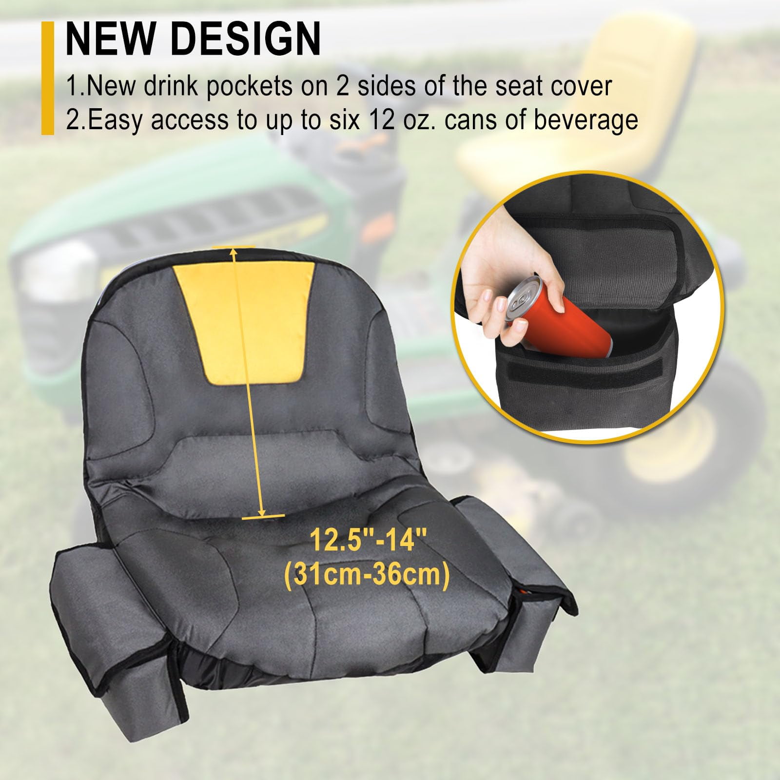John deere riding lawn mower seat cover sale