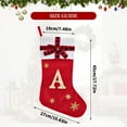 thumbnail image 2 of Monogram Christmas Stockings with Letters, Large Super Soft Christmas Stockings Red Velvet with White Super Soft Plush Cuff for Christmas Xmas Tree Holiday Fireplace (Red，F), 2 of 5