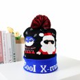 thumbnail image 1 of Gorro navideño de moda para otoño e invierno, gorro de punto con luz LED, colorido, luminoso, cálido, para adultos, con gorro de bola, 1 of 4