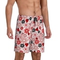 thumbnail image 2 of Rocae Cute ladybugs red for Men's Soft Sleep Pajama Shorts, Waistband and Pockets-Small, 2 of 6