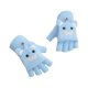 thumbnail image 1 of sweethay 1 par de guantes cálidos para niñas Otoño Invierno sin dedos de punto de dibujos animados térmicos deportes al aire libre escalada guantes y mitones Cielo azul, 1 of 6