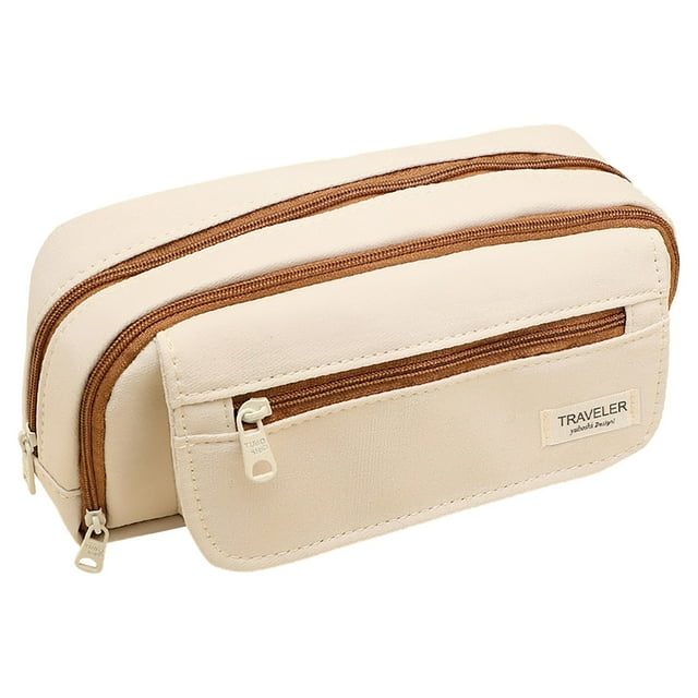 Fall Decorations Large Pencil Case Pencil With Zipper Compartments Aesthetic Pencil Case For Adults Stationery Pen Case For