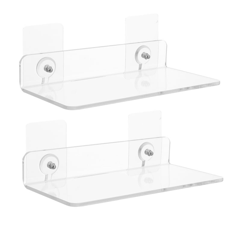 Acrylic Shelves Acrylic Bathroom Shelves No Drill Adhesive Acrylic
