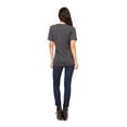 thumbnail image 2 of Emmalise Women's Love Round Neck Short Sleeve Tru-Fit Tee Shirt, Heather Charcoal White, XL, 2 of 3