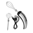 thumbnail image 3 of Lipstore Cordless Hand Mixer Compact Electric Egg Beater for Kitchen Baking Cake Shop Silver Black, 3 of 8