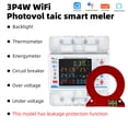 thumbnail image 4 of 3p Tuya WiFi Intelligent Circuit Breaker Automatic Reclosure Protector 3P4W Power Meter Three Phase Reclosure Switch with Multiple Protections Timing Schedule Electricity Metering, 4 of 7