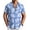 Light Blue - White Floral, variant on COOFANDY Men's Casual Button Down Shirts Short Sleeve Textured Summer Beach Shirts