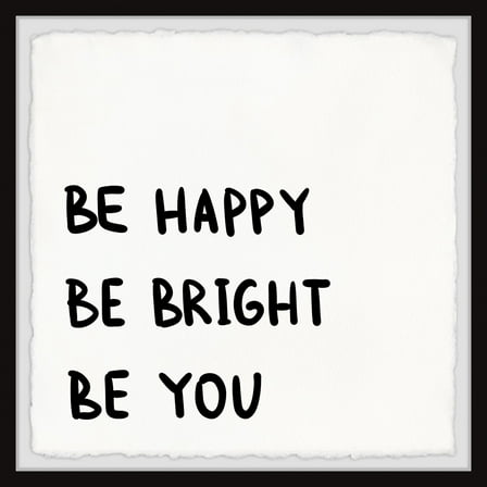 Marmont Hill Be Happy and Bright Framed Painting Print