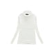 thumbnail image 1 of Camiseta básica de manga larga con cuello alto para mujer, de algodón, ajustada, informal, elástica, para otoño e invierno, 1 of 6