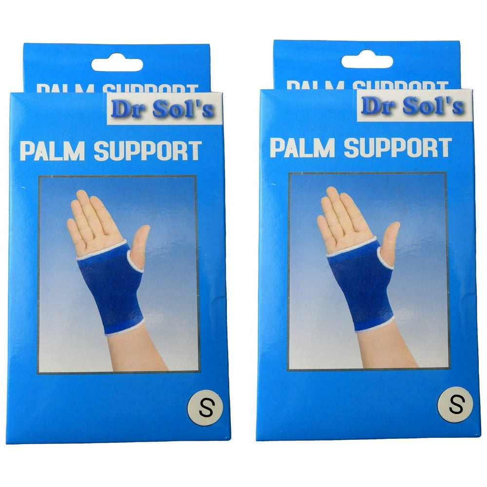 Dr. Sol's 2 Pack Palm Support Protects Injured Wrists Reduces Pain and