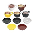 thumbnail image 1 of Juego de taza de café, minijuego de comida, kit de bricolaje, minicasa de muñecas, utensilios de cocina, decoración de escritorio, juguete de comida en miniatura para niños, 10 piezas, 1 of 8