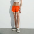 thumbnail image 4 of Women Cotton Running Athletic Shorts Gym Yoga Summer Active Dance Shorts Pants Saffron S, 4 of 9