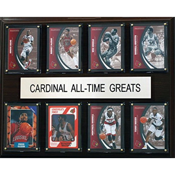 C&I Collectables Plaque des Grands de Tous les Temps pour Hommes NCAA Louisville Cardinal, Marron