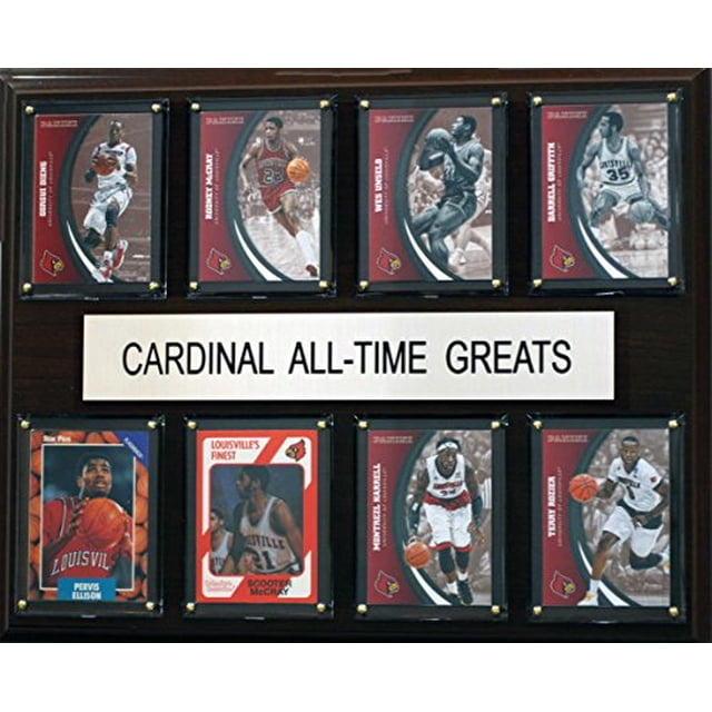 C&I Collectables NCAA Louisville Cardinal Men's All-Time Greats Plaque, Brown