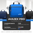 thumbnail image 2 of Organizador de artículos de tocador AvaJex, grande, impermeable, de viaje, azul claro, 2 of 8