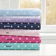thumbnail image 2 of Home Essence Teen Polka Dot 180 Thread Count Cotton Sheet Set, Purple, Full, 2 of 6