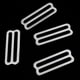 thumbnail image 3 of 4 Unids / Set de material acero Inoxidable Buceo BCD Peso Belt Keeper Holder Retainer Stopper, 3 of 9
