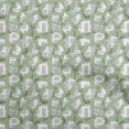thumbnail image 1 of oneOone Cotton Silk Light Green Fabric Travel Diy Clothing Quilting Fabric Print Fabric By Yard 42 Inch Wide, 1 of 4