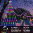 thumbnail image 2 of Luces navideñas XCF para exterior con adorno de estrella 290 leds multicolor, 2 of 4