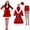 Red-C, variant on Shadoumai Elf Set Christmas Jacket Belt Pants Holiday Party Outfits for Adults Couples