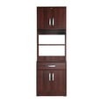 thumbnail image 2 of Home Furniture Indoor Shelby Tall Wooden Kitchen Pantry - Mahogany, 2 of 6