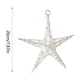 thumbnail image 3 of Adorno Navideño de Estrella de Mar de Hierro | Estrella de Cinco Puntas de Metal Blanco y Plateado para Colgar En La Ventana | Acabado Brillante, Duradero y Resistente Al Óxido | Decoración para Fies, 3 of 6