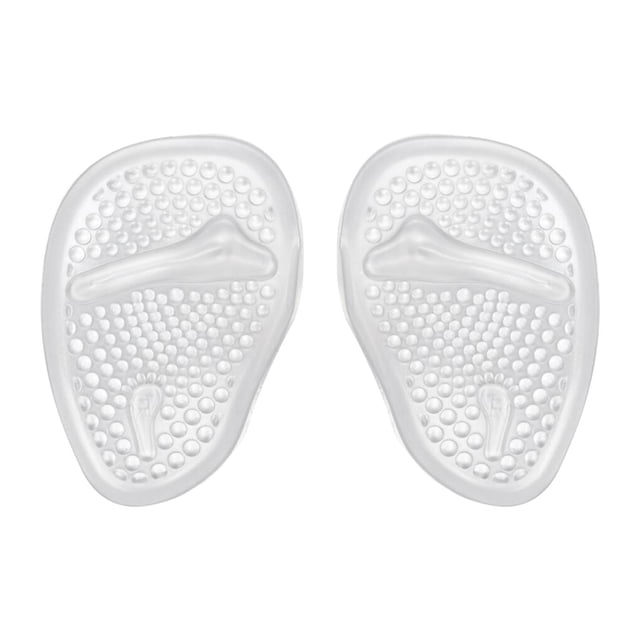 Almohadillas metatarsianas para la bola del pie, plantillas de soporte antideslizantes de silicona Transparente