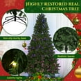 thumbnail image 4 of 7.5ft Preassembled Christmas Tree with 400 LED Lights, Artificial Slim Christmas Tree, Multicolor RGB Lights with App Control, 1477 Branch Tips, Easy to Assemble, for Christmas, Home, Party, 4 of 8