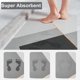 thumbnail image 2 of Alfombra de baño absorbente antideslizante YONGSHENG de microfibra de diatomita Gris 40 × 60 cm, 2 of 5