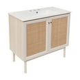 thumbnail image 4 of Classe 36 in. White Oak Bathroom Vanity With White, 3-Hole Ceramic Sink Top, 4 of 8