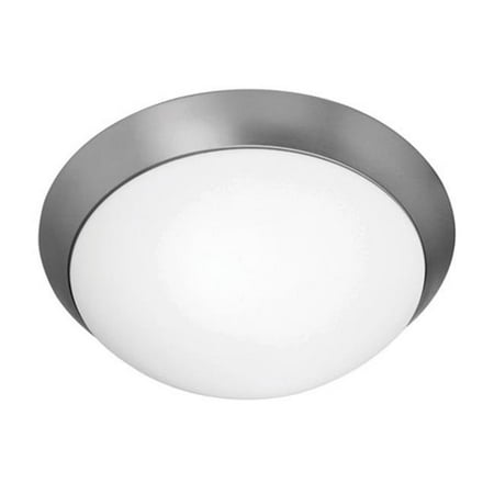 

Cobalt Brushed Steel Three-Light Flush MountFixture