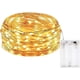 thumbnail image 1 of BOLWEO Cadena de luces verdes con pilas, decoración del día de San Patricio, impermeable, alambre de cobre plateado de 10 pies, 30 luces LED Diwali de Halloween para dormitorio, sala de estar, interio, 1 of 4