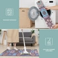 thumbnail image 6 of Purple Ethnic Geometric Patchwork Pattern Kitchen Rugs Sets Of 3,Kitchen Runner Rugs Non Skid Washable,Decorative Kitchen Floor Mats for Kitchen,Sink,Laundry,17"x30"+ 17"x47" + 17"x59", 6 of 6