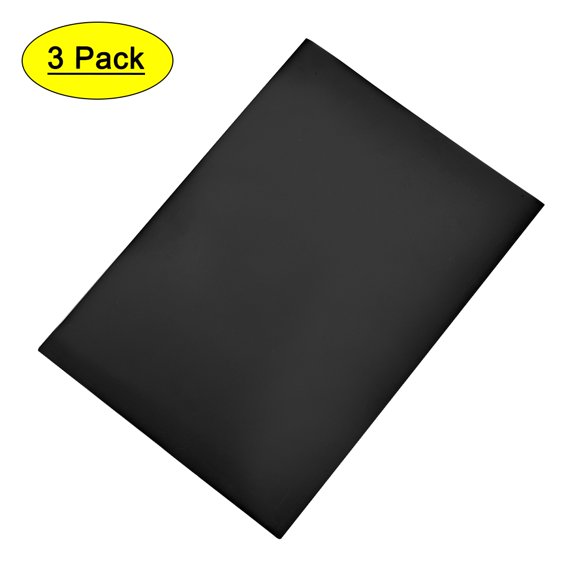Unique Bargains A4 Size Plain Magnet Sheets for Crafts or Applying Adhesive Items 24 Mil Black 3 Pack