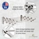 thumbnail image 5 of Stainless Steel Wall Mount Laundry Drying Rack Retractable Fold Away Clothes Dry Rack Easy to Install 22.5 Linear Ft 60 lb Capacity 34 X 24 X 8.5, 5 of 8