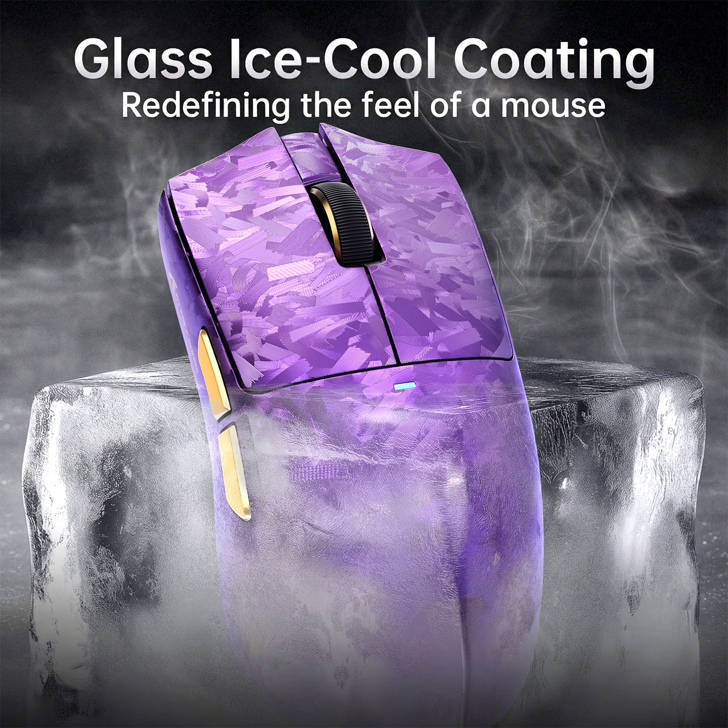 ATTACK SHARK X11 ULTRA Wireless Gaming Mouse, Tri-Mode 2.4G/BT/USB-C, PAW3950MAX, Dual 8K, 42000 DPI, PC/Mac Compatible, Purple